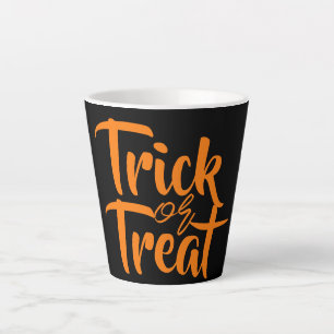 Eenvoudige Spooky Trick or treat Halloween Familie Latte Mok