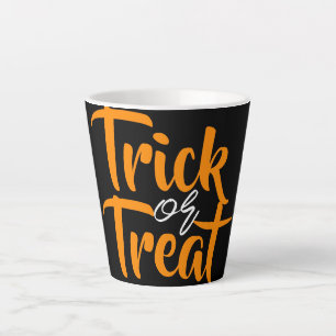 Eenvoudige Spooky Trick or treat Halloween Familie Latte Mok