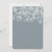 Eenvoudige sprankelende luxe corporate kerstfeest kaart (Achterkant)