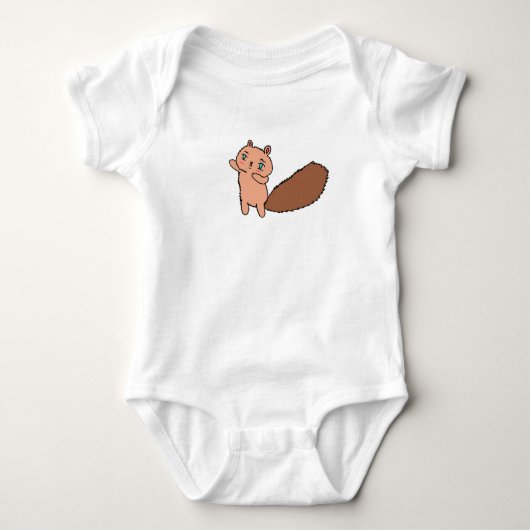 Eenvoudige springende eekhoorn baby top (Voorkant)