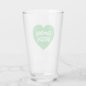 Eenvoudige St. Patrick's Day Green I Love Being Ir Glas (Achterkant)