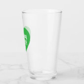 Eenvoudige St. Patrick's Day Green I Love Being Ir Glas (Links)