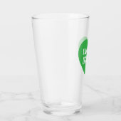 Eenvoudige St. Patrick's Day Green I Love Being Ir Glas (Rechts)