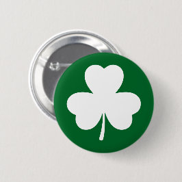 Eenvoudige St Patrick's Day Lucky Shamrock Clover Ronde Button 5,7 Cm