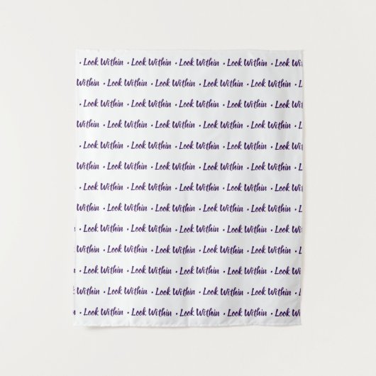 Eenvoudige stap en herhaling: kijk binnen aangepas wandkleed (Voorkant)