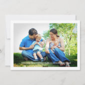 Eenvoudige Star Merry-kerstkaart met twee fotofees Feestdagenkaart (Achterkant)