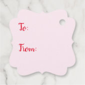 Eenvoudige Star Tree Mid Mod Vrolijk Kerstfeest Bedankjes Labels (Achterkant)