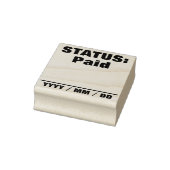 Eenvoudige "STATUS: betaald" Rubberstempel (Stempel)