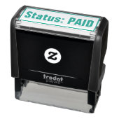 Eenvoudige "Status: BETAALD" Rubberstempel Zelfinktende Stempel (Product)