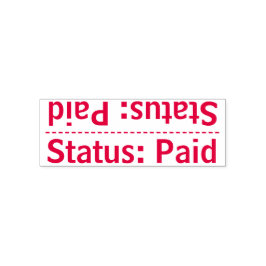 Eenvoudige "status: betaald" Rubberstempel Zelfinktende Stempel