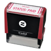 Eenvoudige "STATUS": BETAALD Rubberstempel Zelfinktende Stempel (Product)