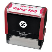 Eenvoudige "Status: BETAALD" Rubberstempel Zelfinktende Stempel (Product)
