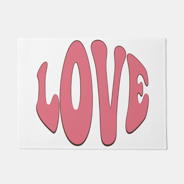 Eenvoudige, stedelijke, moderne, koele design Love Deurmat (Voorkant)