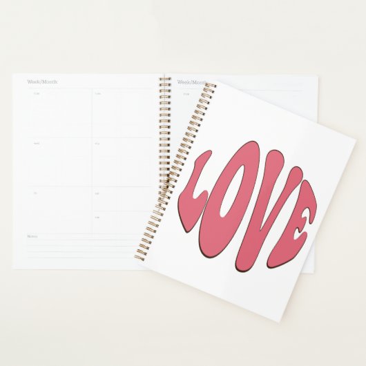 Eenvoudige, stedelijke, moderne, koele design Love Planner (Display)