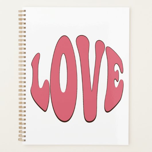Eenvoudige, stedelijke, moderne, koele design Love Planner (Voorkant)