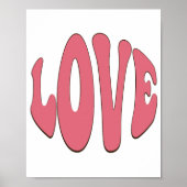 Eenvoudige, stedelijke, moderne, koele design Love Poster (Voorkant)