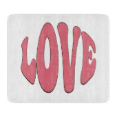 Eenvoudige, stedelijke, moderne, koele design Love Snijplank (Voorkant)