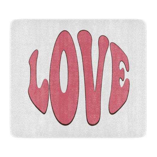 Eenvoudige, stedelijke, moderne, koele design Love Snijplank (Voorkant)