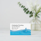 Eenvoudige stekker visitekaartje (Staand voorkant)