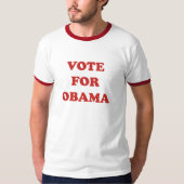 Eenvoudige stem voor Obama T-shirt (Voorkant)
