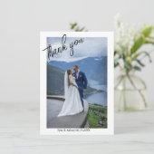 Eenvoudige stembrieffoto van Elegant Weddenschap H Kaart (Staand voorkant)