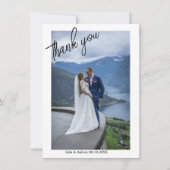 Eenvoudige stembrieffoto van Elegant Weddenschap H Kaart (Voorkant)