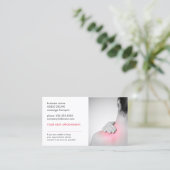 Eenvoudige stembriefkaart voor vrouwelijke legante afsprakenkaartje (Staand voorkant)