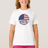 Eenvoudige stemming Amerikaanse vlag verkiezing T-shirt (Voorkant)