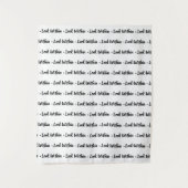 Eenvoudige Step and Repeat-Uitzicht Binnen Geperso Wandkleed (Voorkant)