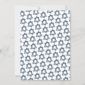 Eenvoudige ster van David Custom B'nai Bat Bar Mit Kaart (Achterkant)