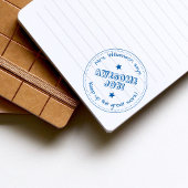 Eenvoudige sterren en persoonlijke Geweldige taakl Rubberstempel