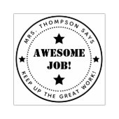 Eenvoudige sterren | Gepersonaliseerde Geweldige J Rubberstempel (Afrduk)