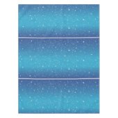 Eenvoudige sterren op blauwe gradiëntachtergrond tafelkleed (Voorkant)
