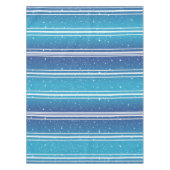 Eenvoudige sterren op een blauwe helling met witte tafelkleed (Voorkant)