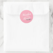 Eenvoudige sticker voor moeder van de bruid op de (Tas)
