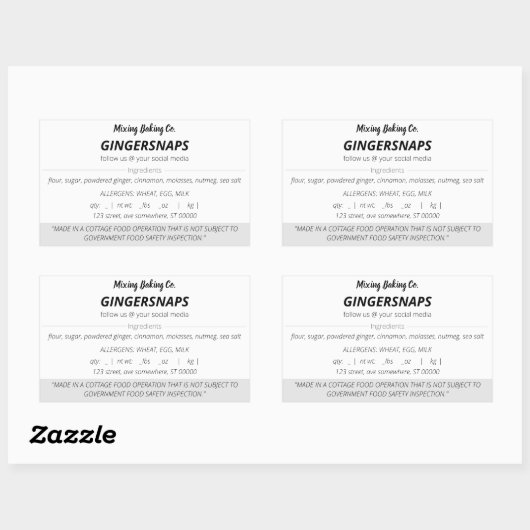 Eenvoudige Stickers waswet (Vel)