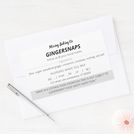 Eenvoudige Stickers waswet (Envelop)