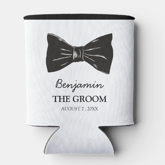 Eenvoudige stijl aangepaste bruidebruideweddensch blikjeskoeler (Achterkant)