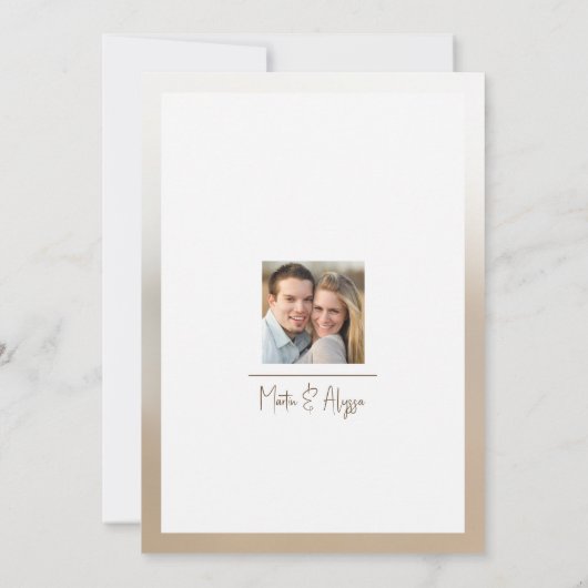 Eenvoudige stijl dank u kaart (Achterkant)