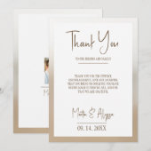 Eenvoudige stijl dank u kaart (Voorkant / Achterkant)