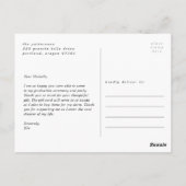 Eenvoudige stijl foto Afstuderen dank u Briefkaart (Achterkant)