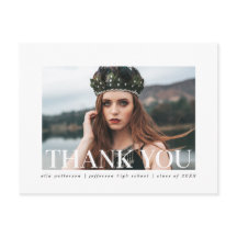 Eenvoudige stijl foto Afstuderen dank u