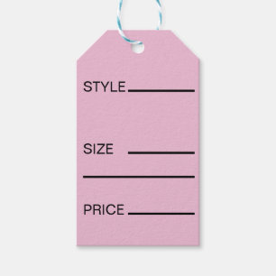 Eenvoudige stijl Prijs Maat Cadeaulabel