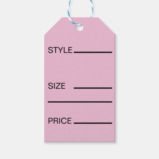 Eenvoudige stijl Prijs Maat Cadeaulabel (Voorkant)