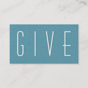 Eenvoudige stijl van Aqua NONPROFIT V37 Visitekaartje