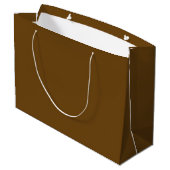 EENVOUDIGE STIJLVOLE AANGEPASTE LOGO MODERNE BRUIN GROOT CADEAUZAKJE (Achterkant Gekanteld)