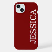 EENVOUDIGE STIJLVOLE AANGEPASTE NAAM MODERN DIEPRO iPhone HOESJE (Achterkant)