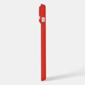 EENVOUDIGE STIJLVOLE AANGEPASTE NAAM MODERN ROOD iPhone HOESJE (Linkerkant)