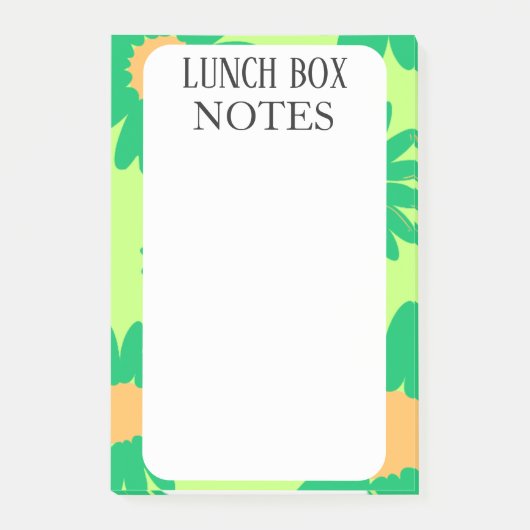 EENVOUDIGE STIJLVOLE MODERNE AANGEPASTE LUNCHDOOS POST-IT® NOTES (Voorkant)