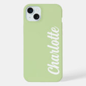 EENVOUDIGE STIJLVOLE MODERNE AANGEPASTE NAAM iPhone HOESJE (Achterkant)